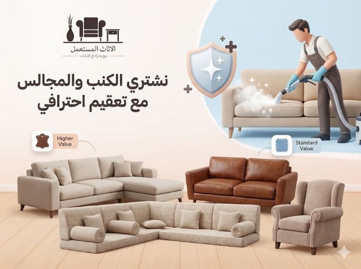 شراء اثاث مستعمل رأس الخيمة - كنب ومجالس مستعملة