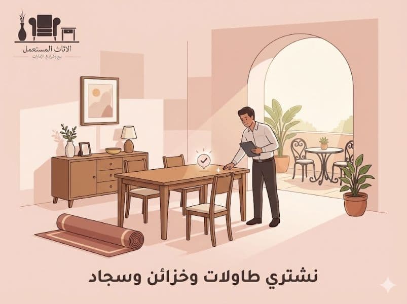 شراء طاولات وخزائن وسجاد مستعمل في الإمارات