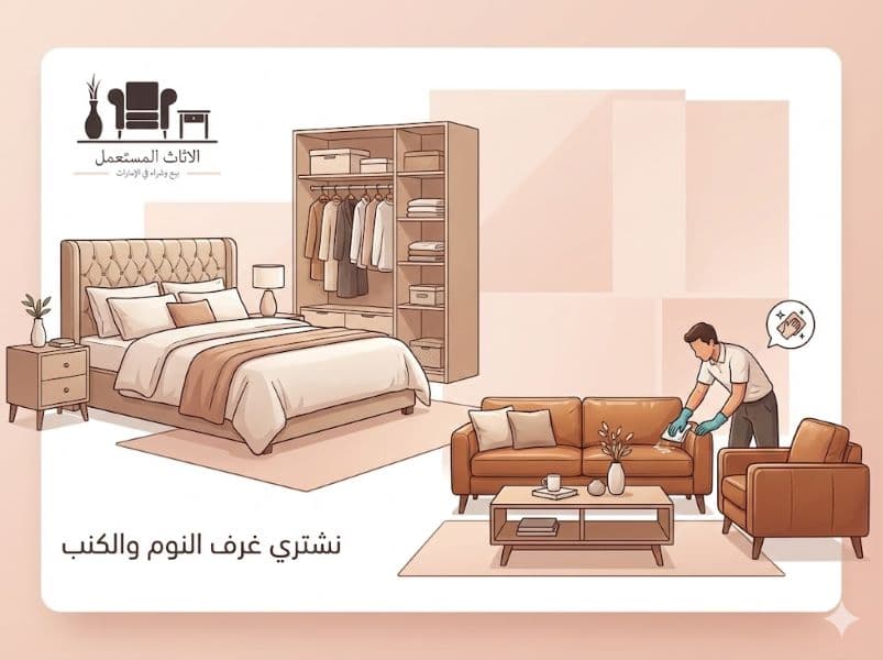 شراء غرف نوم وكنب مستعمل في الإمارات