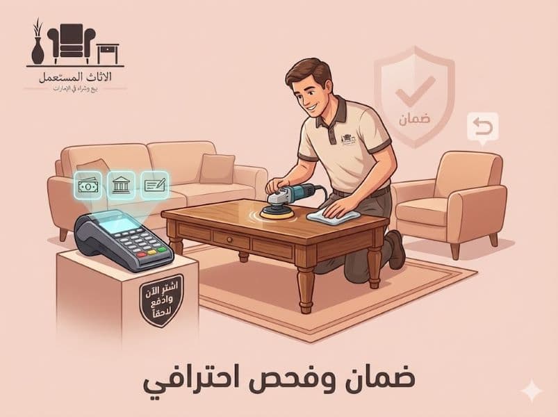 ضمان وفحص مرونة الدفع في شركة شراء اثاث مستعمل في الإمارات