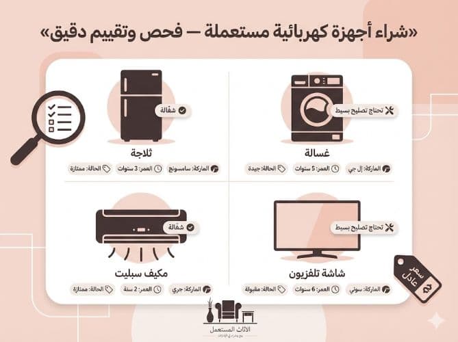 شراء الأجهزة الكهربائية المستعملة في العين