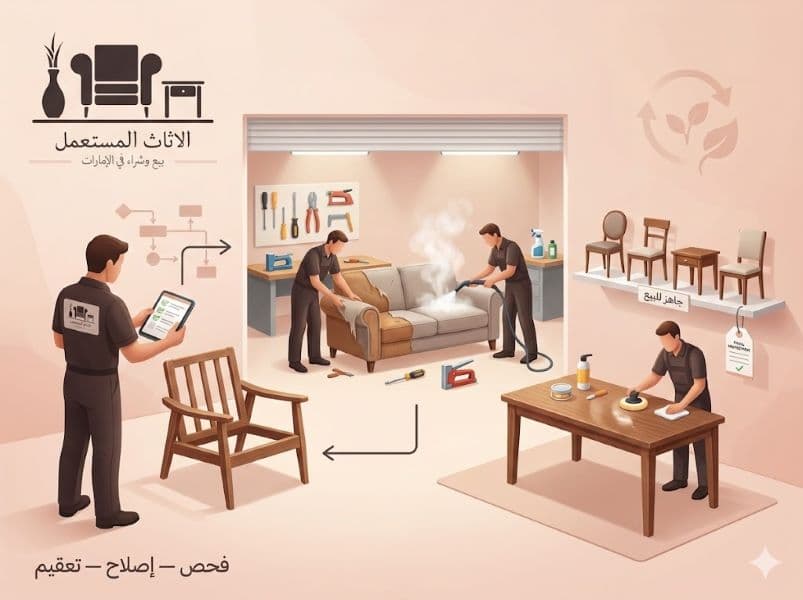 إعادة تأهيل الأثاث الفندقي المستعمل في الإمارات