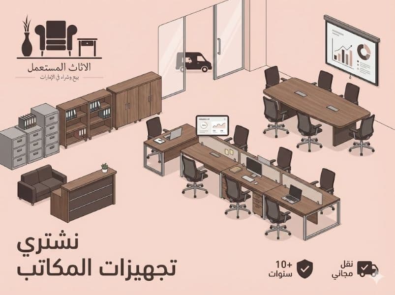 شراء تجهيزات المكاتب المستعملة في الإمارات