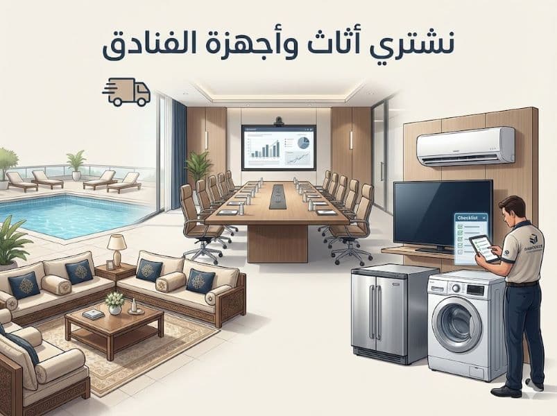 شراء تجهيزات فنادق مستعملة في الإمارات